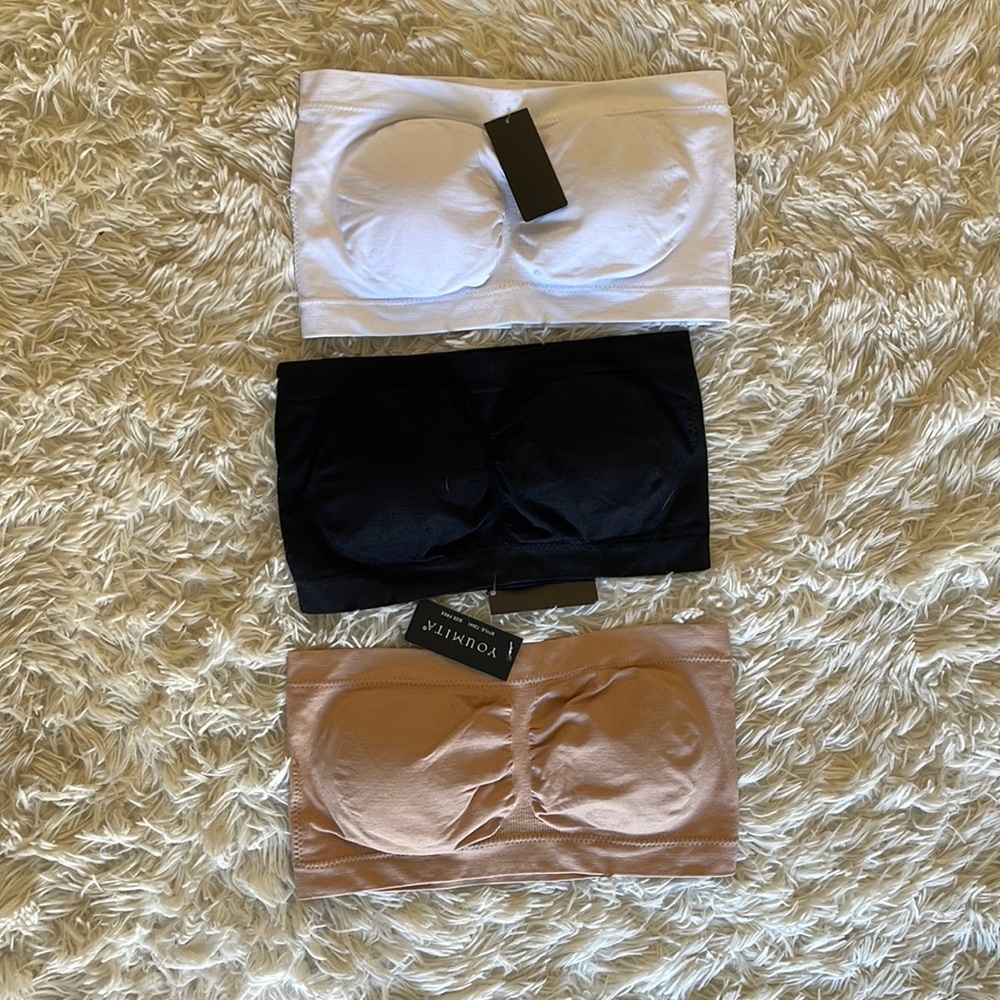 Set of 3 Bandeau Bralettes
